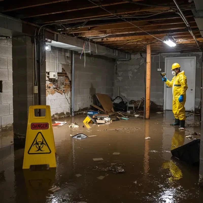 Flooded Basement Electrical Hazard in South Orange, NJ Property